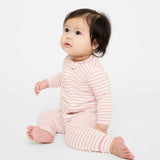 Ziggy Zip Romper || Dusty Rose Mini Stripe