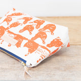 Hen House Laura Bag || Navy, Red Zip