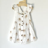 Elephant Ruffle & Button Organic Baby Dress Set