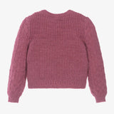 Fluffy Knit Sweater || Pink