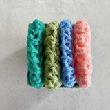 Dish Scrubbie Set in Berry Basket