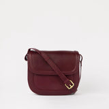 Nina Bag || Dark Cherry Classic Leather