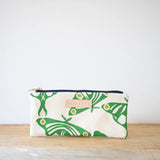 Luna Pencil Bag || Kelly + Pea, Navy Zip