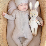 Pointelle Organic Knotted Hat || Cloud