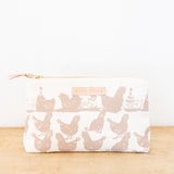 Hen House Laura Bag || Navy, Red Zip