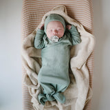 Organic Cotton Baby Hooded Towel || Fog