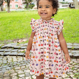 Baby Girls Stevie Dress Set || Cloud Pink Cherry