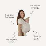 Organic Baby Wrap || Ivory