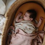 Ribbed Baby Blanket || Blush
