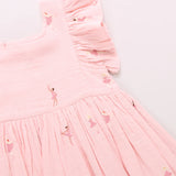 Girls Elsie Dress || Ballerina Embroidery