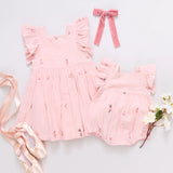 Girls Elsie Dress || Ballerina Embroidery