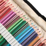 Watercolor Pencils with Canvas Roll Up Case