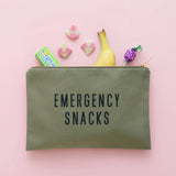Olive Green Pouch || Emergency Snacks