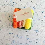 Dish Scrubbie Set in Berry Basket