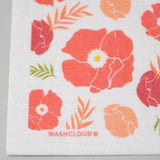 Nordic Dish Washing Sponge Cloth || Washcloud® Scarlet Poppy™