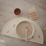 Silicone Placemat || Pink Flowers