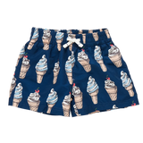 Boys Swim Trunk || Navy Soft Serve