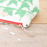 Hen House Laura Bag || Navy, Red Zip