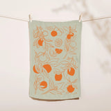 Linen Tea Towel || Clementine