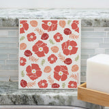 Nordic Dish Washing Sponge Cloth || Washcloud® Scarlet Poppy™