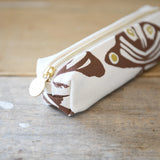 Luna Pencil Bag || Kelly + Pea, Navy Zip