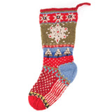 Wool Knit Christmas Stocking || Snowflake
