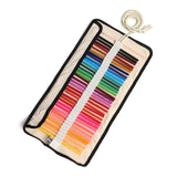 Watercolor Pencils with Canvas Roll Up Case