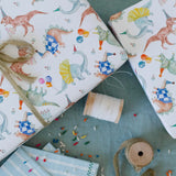 Gift Wrap Roll || Birthday Dinosaur