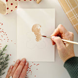 Paintable Notecards || Gingerbread