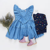 Girls Maude Sweater || Navy