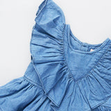 Girls Raphaela Dress || Chambray