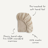 Extra Soft Muslin Crib Sheet || Bloom