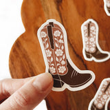 Vinyl Sticker || Cowboy Boot