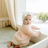 Milan Organic Knit Baby Cardigan || Cream