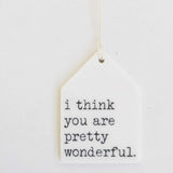 Porcelain Wall Tag || Pretty Wonderful