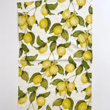 Organic Linen Tea Towel || Lemon