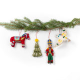 Wool Felt Christmas Ornaments || Nordic Noel