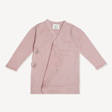 Organic Milan Sweater Knit Kimono Footie || Mauve Pink