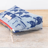 Hen House Laura Bag || Navy, Red Zip