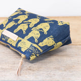 Hen House Laura Bag || Navy, Red Zip