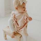Pointelle Stretch Knit Baby Leggings || Natural