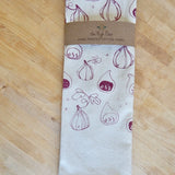 Handprinted Cotton Kitchen Towel || Fig