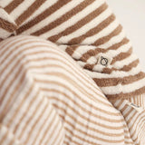 Organic Baby Sweatshirt || Coffee Toweling Stripes