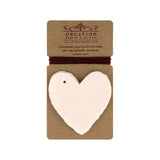 Petite Handmade Paper Heart Tag || Blush