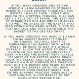 Jojo Baby Changing Basket || Red Brown Handle