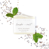 Handmade Tallow and Goat Milk Soap Bar || Lavender & Mint