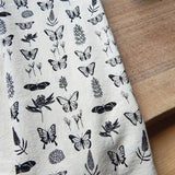 Natural Cotton Tea Towel || Butterfly