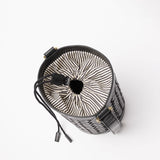 Zola Bag || Black Woven Classic Leather