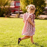 Girls Brayden Dress || Pink Dahlia