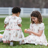 Baby Girls Maribelle Dress Set || Bunny Friends